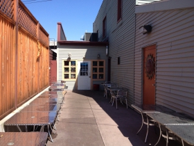 The patio at McBob's