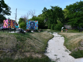 Temporary Art Intersection MKE Build Out
