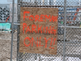Foreman Parking Only