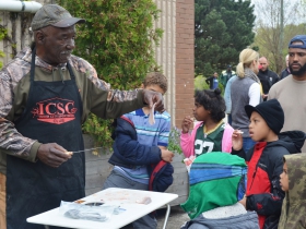 Fish cleaning and filleting demonstration