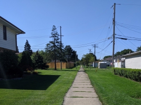 Wedgewood Park sidewalk