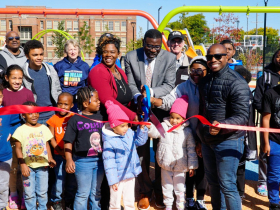 Green Bay Playfield Ribbon Cutting