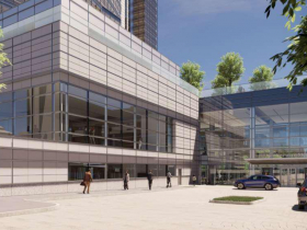 Northwestern Mutual New Dropoff Area on North Side of North Building