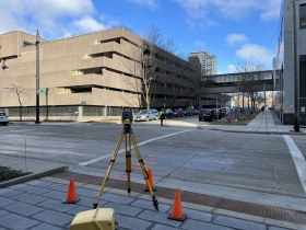 N. Cass Street at E. Mason Street
