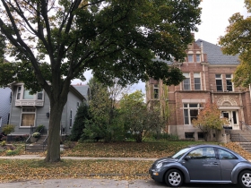 This empty lot is a portion of 1331 N. Astor St.