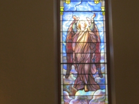 Stained glass in Immanuel Presbyterian Church.